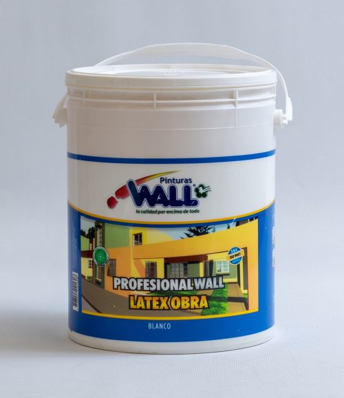 Latex Profesional Wall Obra Exterior Interior, Blanco  x 4 Lts