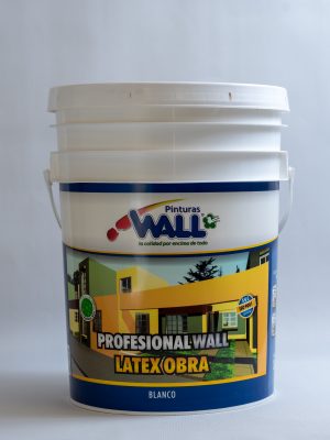 Latex Profesional Wall Obra Exterior Interior, Blanco  x 20 Lts