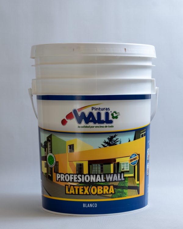 Latex Profesional Wall Obra Exterior Interior, Blanco  x 20 Lts