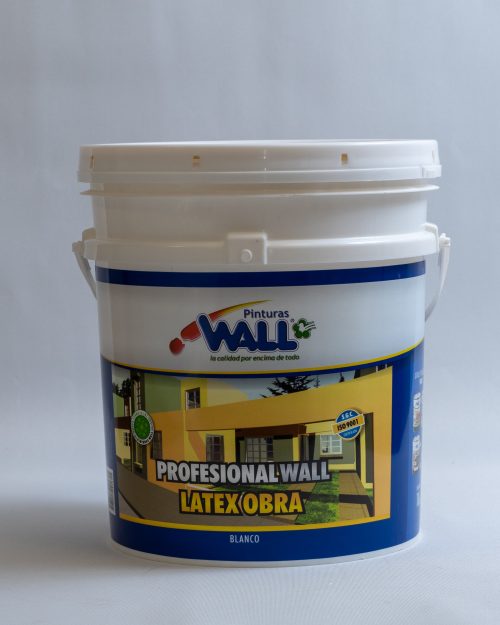 Latex Profesional Wall Obra Exterior Interior, Blanco  x 10 Lts