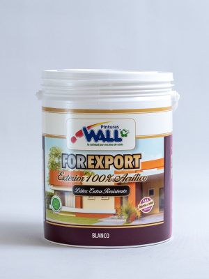 Latex For Export 100% acrilico Acero x 4 Lts